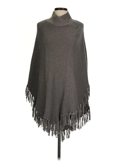Pre-owned Banana Republic Factory Store Poncho In Gray