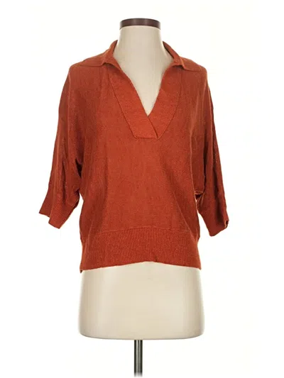 Pre-owned Banana Republic Factory Store Pullover Sweater In Orange