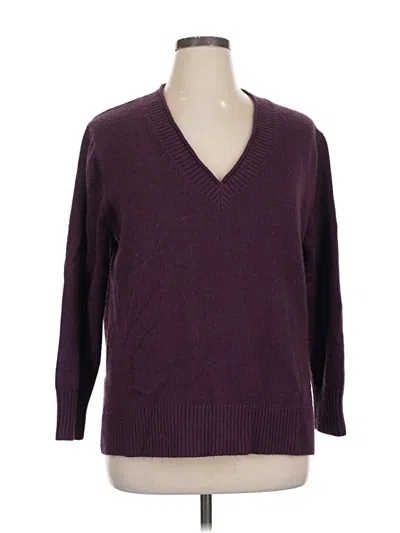Pre-owned Banana Republic Factory Store Pullover Sweater In Purple