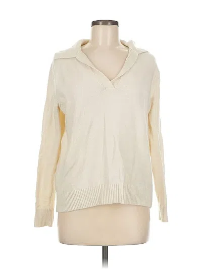 Pre-owned Banana Republic Factory Store Pullover Sweater In White