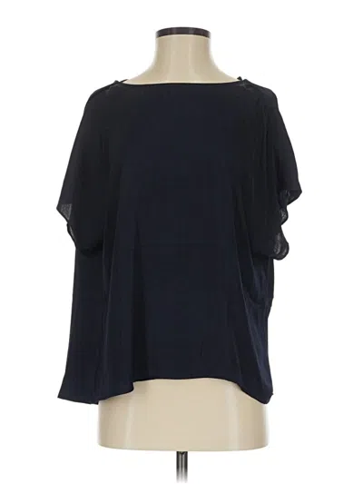 Banana Republic Factory Store Short Sleeve Blouse In Blue