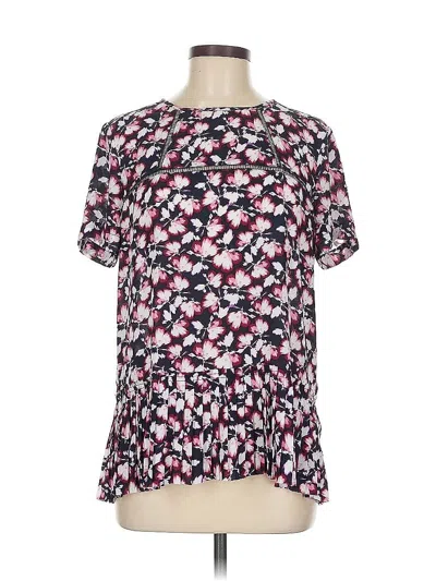 Pre-owned Banana Republic Factory Store Short Sleeve Blouse In Pink