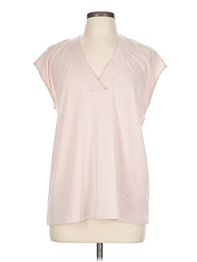 Pre-owned Banana Republic Factory Store Short Sleeve Blouse In Pink