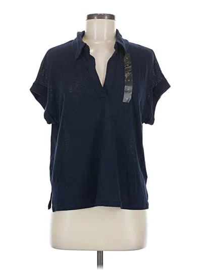 Pre-owned Banana Republic Factory Store Short Sleeve Polo Shirt In Blue