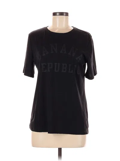 Pre-owned Banana Republic Factory Store Short Sleeve T-shirt In Black