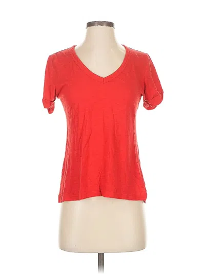 Pre-owned Banana Republic Factory Store Short Sleeve T-shirt In Red