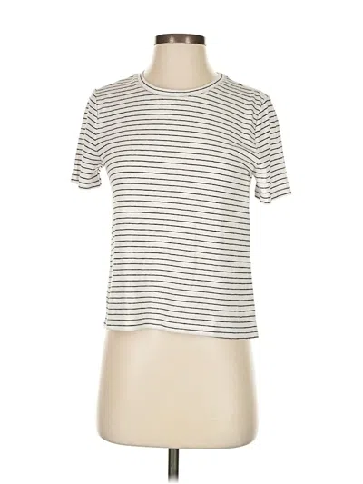 Pre-owned Banana Republic Factory Store Short Sleeve T-shirt In White