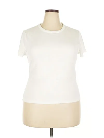 Pre-owned Banana Republic Factory Store Short Sleeve T-shirt In White