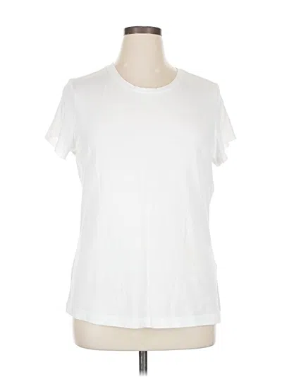 Pre-owned Banana Republic Factory Store Short Sleeve T-shirt In White