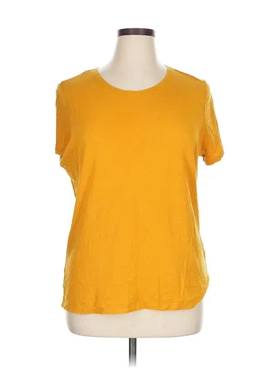 Pre-owned Banana Republic Factory Store Short Sleeve T-shirt In Yellow