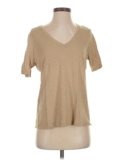 Pre-owned Banana Republic Factory Store Short Sleeve T-shirt In Tan