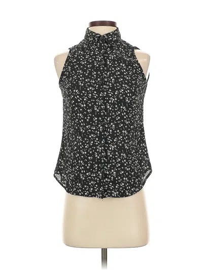 Pre-owned Banana Republic Factory Store Sleeveless Blouse In Black