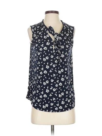 Pre-owned Banana Republic Factory Store Sleeveless Blouse In Blue