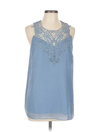 Pre-owned Banana Republic Factory Store Sleeveless Blouse In Blue