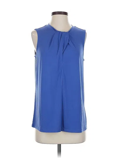 Pre-owned Banana Republic Factory Store Sleeveless Blouse In Blue
