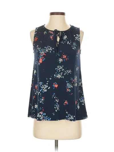 Pre-owned Banana Republic Factory Store Sleeveless Blouse In Blue