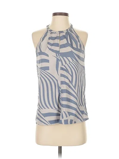 Pre-owned Banana Republic Factory Store Sleeveless Blouse In Blue