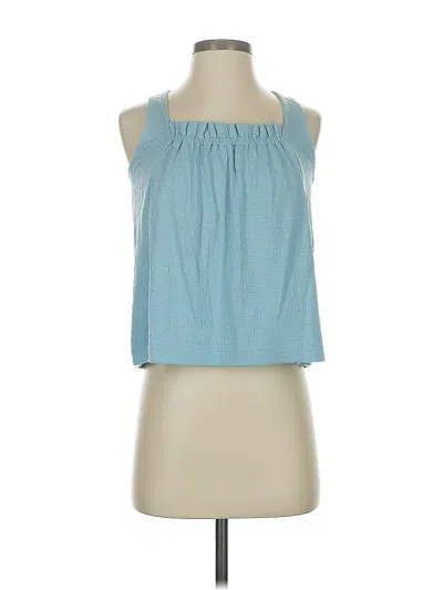 Pre-owned Banana Republic Factory Store Sleeveless Blouse In Blue
