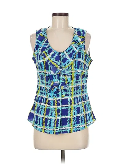 Pre-owned Banana Republic Factory Store Sleeveless Blouse In Blue