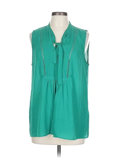 Pre-owned Banana Republic Factory Store Sleeveless Blouse In Blue