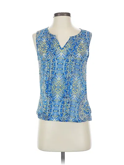 Pre-owned Banana Republic Factory Store Sleeveless Blouse In Blue