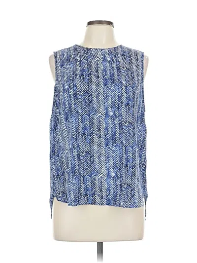 Pre-owned Banana Republic Factory Store Sleeveless Blouse In Blue