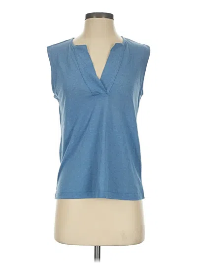Pre-owned Banana Republic Factory Store Sleeveless Blouse In Blue