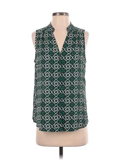Pre-owned Banana Republic Factory Store Sleeveless Blouse In Green