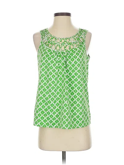 Pre-owned Banana Republic Factory Store Sleeveless Blouse In Green