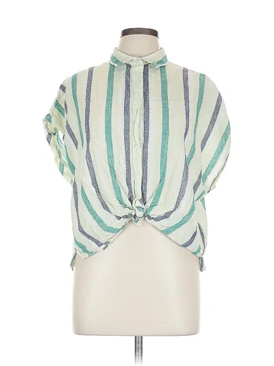 Pre-owned Banana Republic Factory Store Sleeveless Blouse In Green