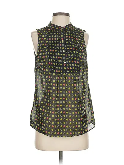 Pre-owned Banana Republic Factory Store Sleeveless Blouse In Green