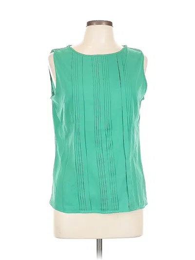 Pre-owned Banana Republic Factory Store Sleeveless Blouse In Green