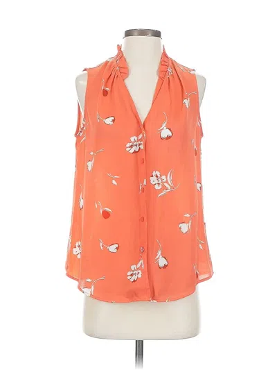 Pre-owned Banana Republic Factory Store Sleeveless Blouse In Orange