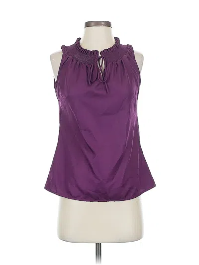 Pre-owned Banana Republic Factory Store Sleeveless Blouse In Purple