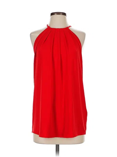 Pre-owned Banana Republic Factory Store Sleeveless Blouse In Red