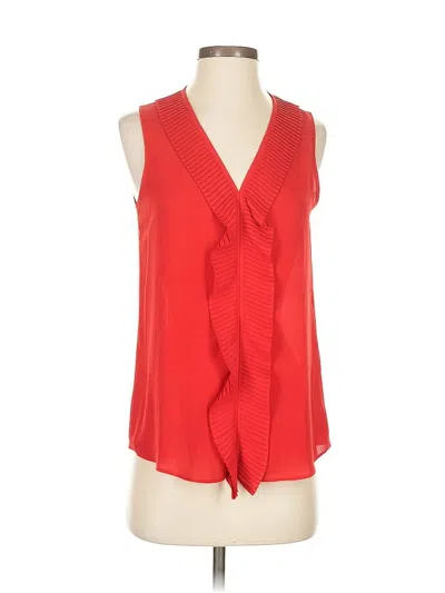 Pre-owned Banana Republic Factory Store Sleeveless Blouse In Red