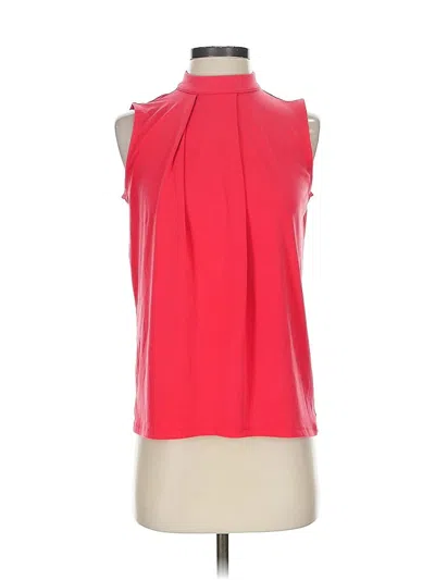 Pre-owned Banana Republic Factory Store Sleeveless Blouse In Red