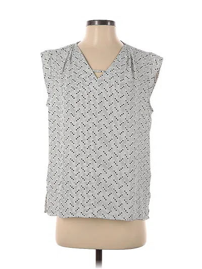 Pre-owned Banana Republic Factory Store Sleeveless Blouse In Silver