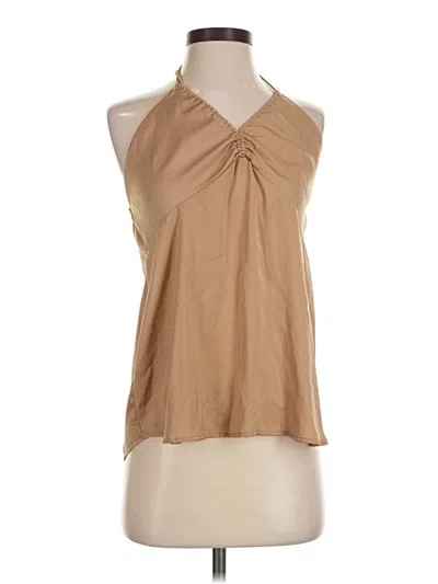 Pre-owned Banana Republic Factory Store Sleeveless Blouse In Tan