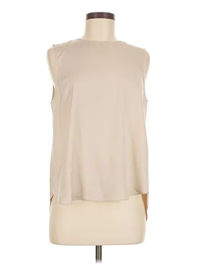 Pre-owned Banana Republic Factory Store Sleeveless Blouse In Tan