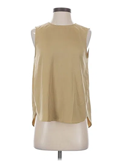 Pre-owned Banana Republic Factory Store Sleeveless Blouse In Tan