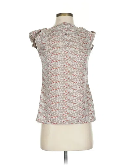 Pre-owned Banana Republic Factory Store Sleeveless Blouse In White