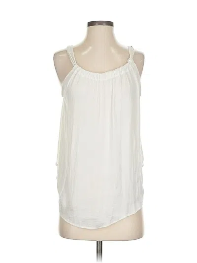 Pre-owned Banana Republic Factory Store Sleeveless Blouse In White