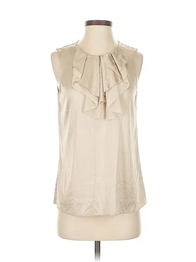 Pre-owned Banana Republic Factory Store Sleeveless Blouse In White