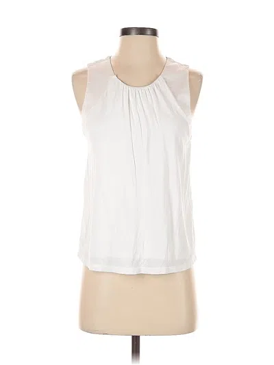 Pre-owned Banana Republic Factory Store Sleeveless Blouse In White