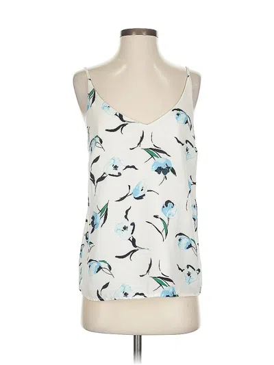 Pre-owned Banana Republic Factory Store Sleeveless Blouse In White