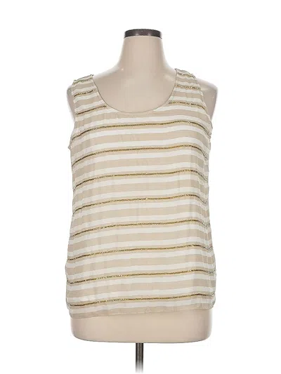 Pre-owned Banana Republic Factory Store Sleeveless Blouse In White