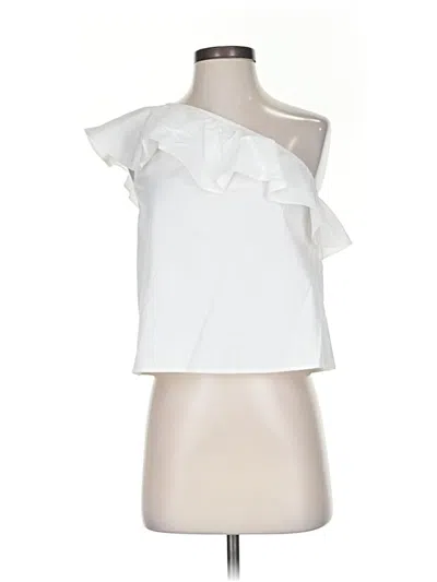 Banana Republic Factory Store Sleeveless Blouse In White