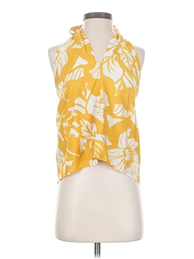 Pre-owned Banana Republic Factory Store Sleeveless Blouse In Yellow