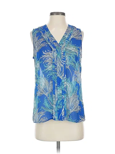Pre-owned Banana Republic Factory Store Sleeveless T-shirt In Blue